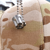 Wheel left wheel separation detachable lanyard buckle knife pendant titanium alloy containing 7 ceramic zirconium beads high playability