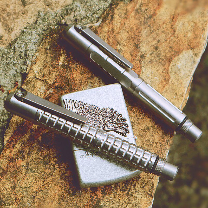 Bear Head all titanium tactical pen screwdriver tool pen built in 6MM batch M22 core EDC defense equipment
