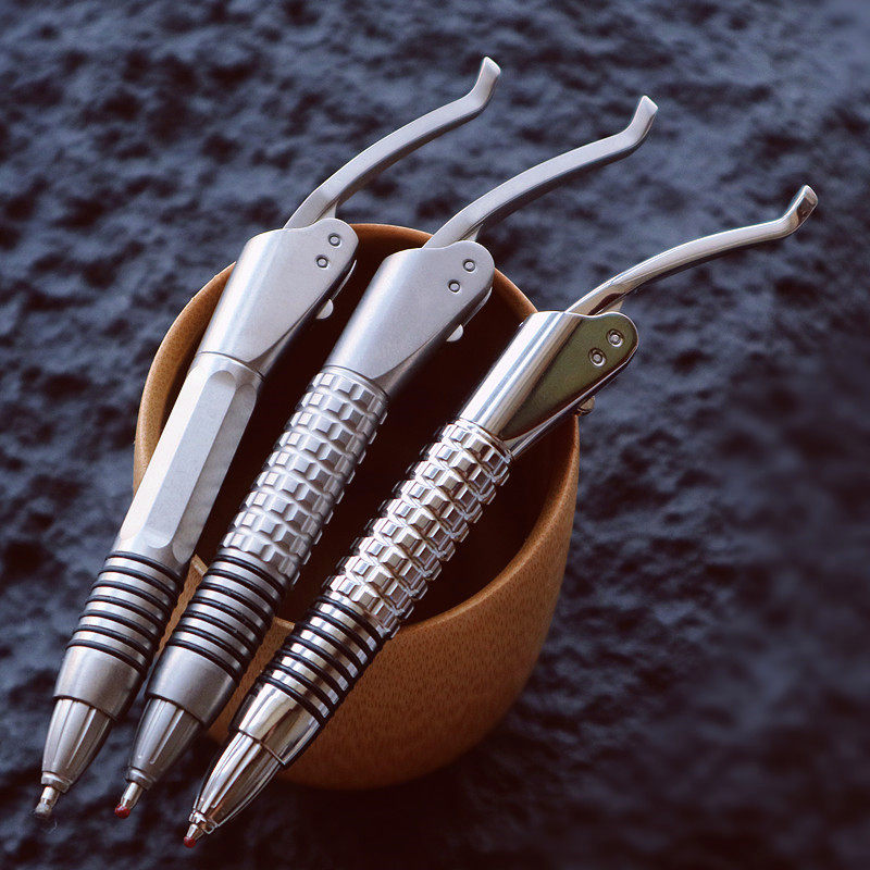 Microtech MT Siphon II Titanium Alloy Tactical Rainbow Pen EDC Tool for Renewed 25th Anniversary Microtech Microtech MT Siphon II Titanium Alloy