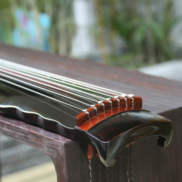 Chen Qin Studio Antlers Frost Raw Lacquer Guqin Hei Luoxia