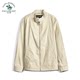 Saint Paul spring and summer cotton casual slim coat small stand collar short versatile tencel cotton jacket single executive jacket for men