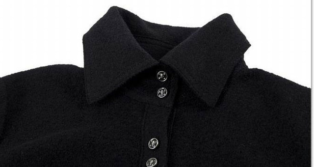 New Spring and Autumn Windbreaker Coat Slim Medium Long Black Skull Button Thin Wool Wool Coat for Women