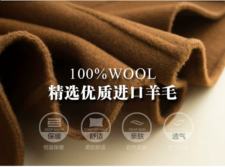 Áo khoác cashmere hai mặt nữ phần ngắn Phiên bản Hàn Quốc lỏng lẻo nhỏ một chiếc áo len nguyên chất 100% dày