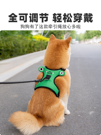 Dog leash Teddy supplies dog rope dog leash dog walking Shiba Inu small and medium-sized dog pet vest-style harness