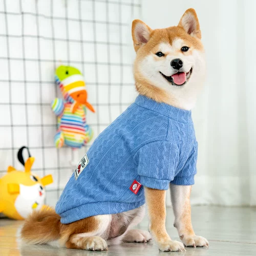 Одежда собак Осень и зимняя Шибери Тедди Корки Медведь зима теплые боевые боевые боевые борьбы с маленьким собачьим питомцем свитер