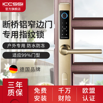 ICCSSI Eithic Kenderki Door Broken Bridge Aluminum Alloy Door Translation Gate Lock Electronic Smart Lock L700