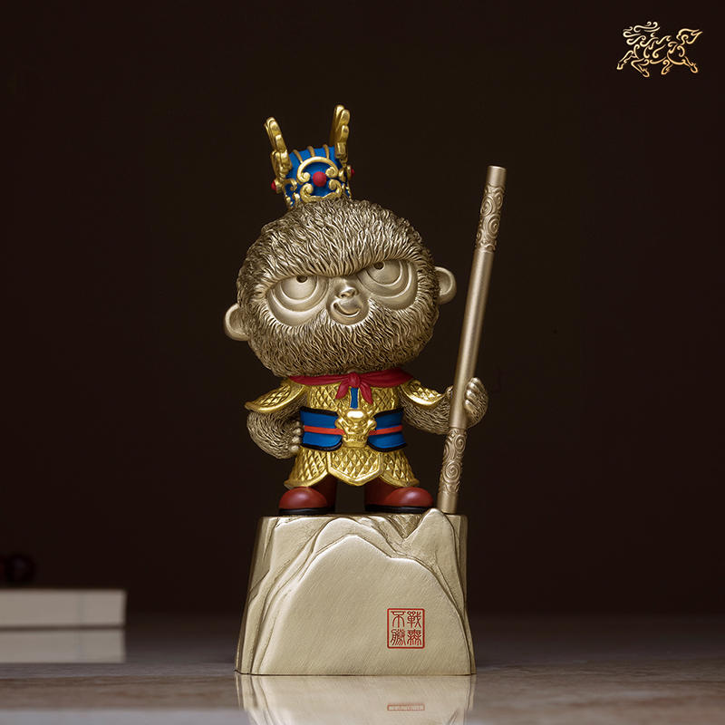 The Monkey King Legend series of copper master Sun Wukong is invincible all copper furnishings, household ornaments and crafts