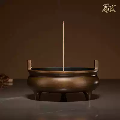 Copper master all copper ornaments punching furnace copper craft gifts decoration home accessories incense burner ornaments