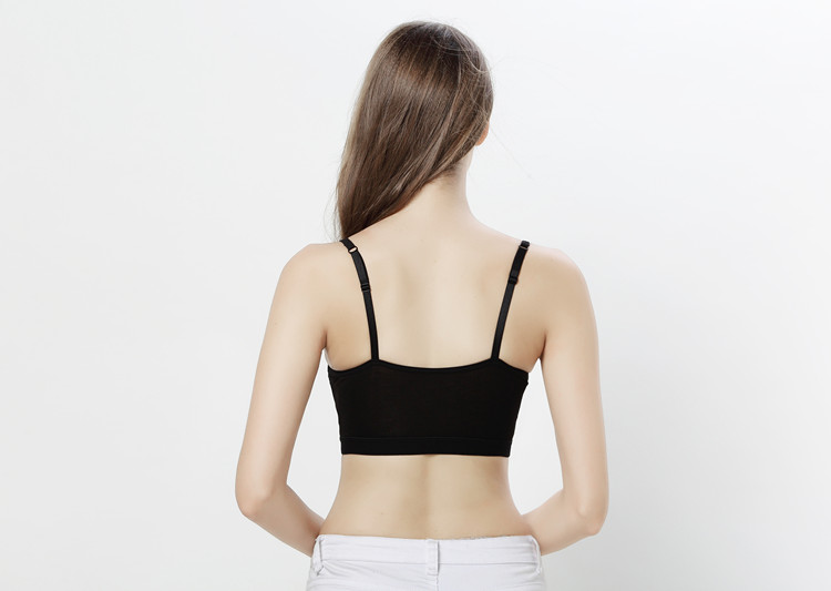 Modal nữ mùa hè với áo ngực ống top size lớn dây đeo ngắn vest vest tích hợp quấn đồ lót áo lót nữ cao cấp