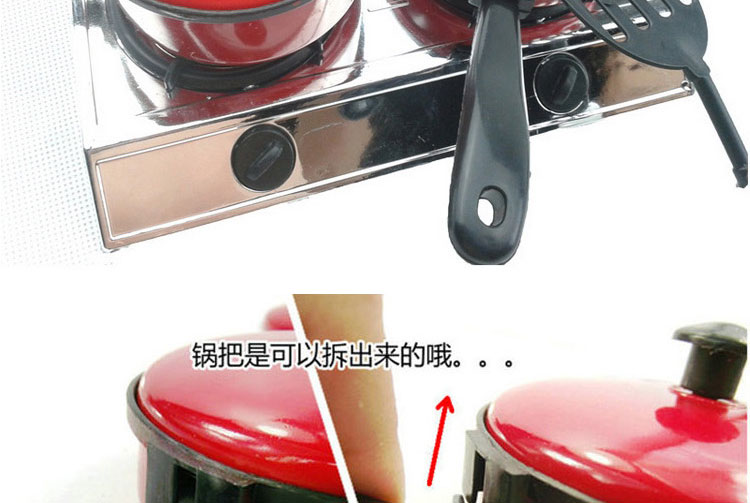 Trẻ em chơi đồ chơi trong nhà Bộ đồ ăn dễ thương Dụng cụ nhà bếp Đồ chơi nhà bếp 13 miếng đồ chơi nấu ăn em bé búp bê