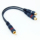 Автомобильный аудиосистемный усилитель мощности one point two audio cable TV от одного мужчины к двум женщинам RC mini 3