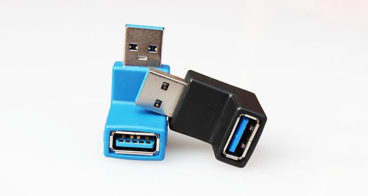 USB3.0 tốc độ cao góc phải nam nữ nam bộ chuyển đổi máy tính USB3.0 và đầu nữ của một dòng mở rộng USB90 - USB Aaccessories quạt gió mini