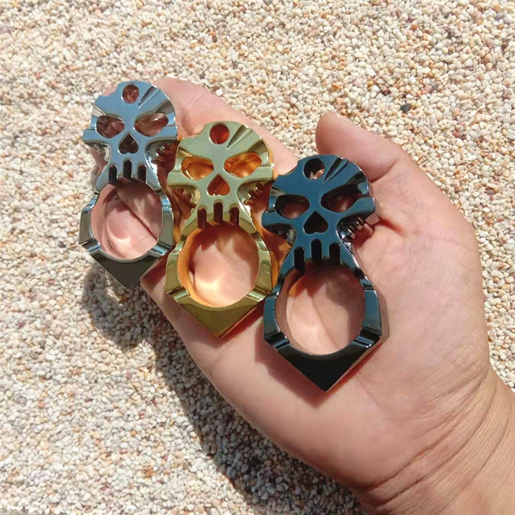 Hell Skull Skull Head Anti Body Ring Car Broken Window Instrumental Courtship Tool Girls Anti Wolf Ring Tiger Finger Hanging Accessories