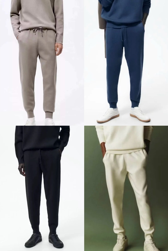 I Keep a Lot of Them for Myself! Xibanya, Couple Pants! Comfortable and Elastic Knit Jogging Pants, Slim-Fit Casual Pants