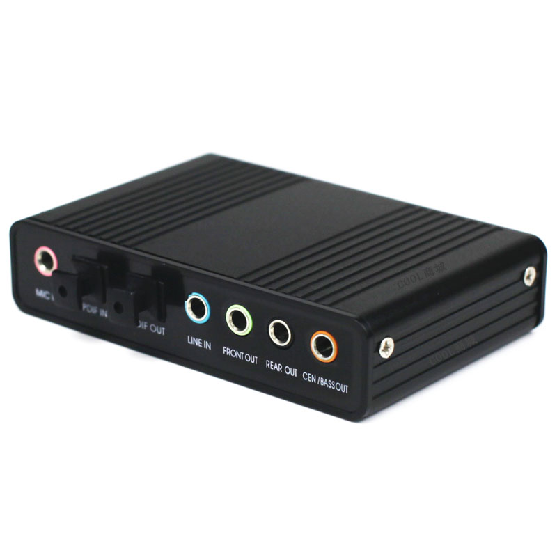 Computer USB5 1 sound card external independent optical fiber Margator 5 1 sound box surround home cinema with sound card