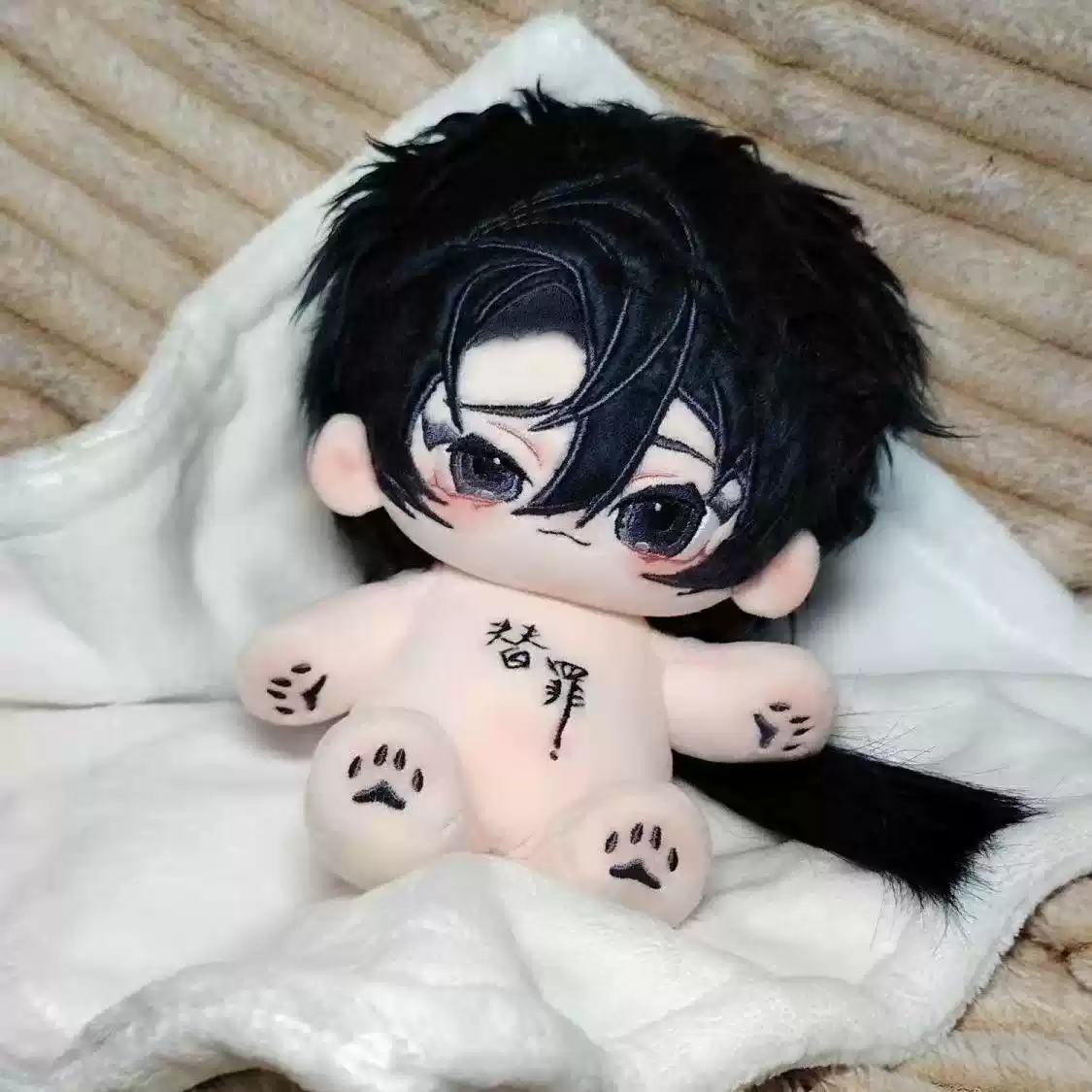 黃星邱鼎傑花生cp垂涎狼兔花詠盛少遊10cm有耳朵棉花娃娃Q版愛豆