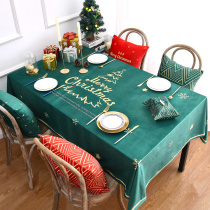 Christmas tablecloth theme holiday decoration cloth Nordic living room dining room Square home table tablecloth table cloth