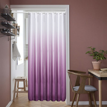 Toilet door curtain partition fabric waterproof curtain toilet toilet curtain curtain Nordic non-perforated curtain