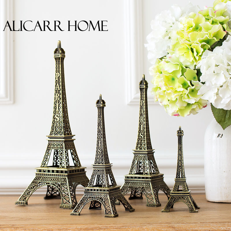 Paris, France Eiffel Tower model metal ornaments Home creative decorations props Wedding gifts