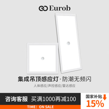 [15% National Subsidy]Radar Human Body Sensing Aluminum Panel Voice-Controlled Led Integrated Ceiling Smart Panel Light