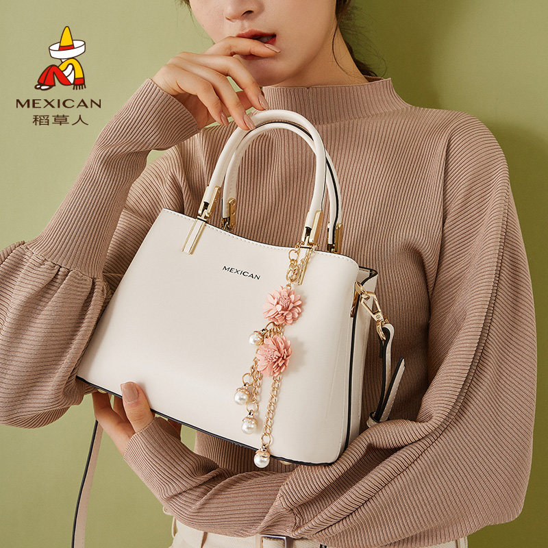 Scarecrow Women's Bag New Fashion Large Capacity Flower Hanging Hand bag Joker Single Shoulder shoulder bag Classic