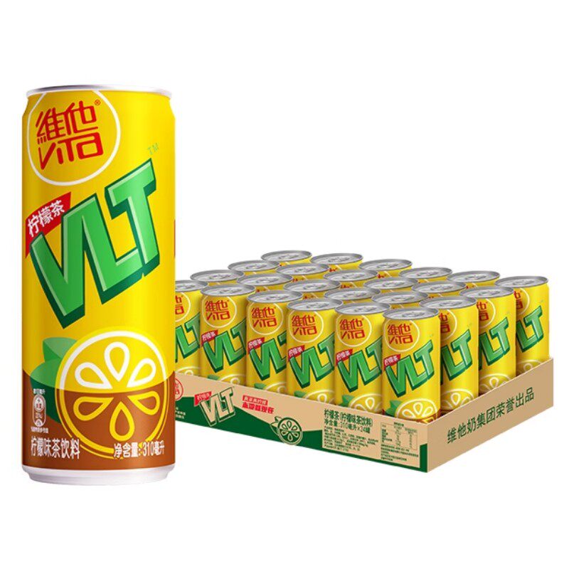 Vita维他罐装柠檬茶310ML*24罐/箱 包装随机发放果味饮料 整箱