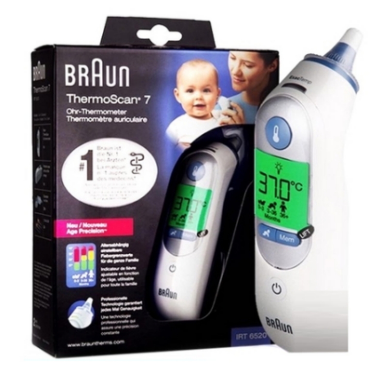 【自营】Braun博朗耳温枪6520耳套宝宝专用温度计电子体温计