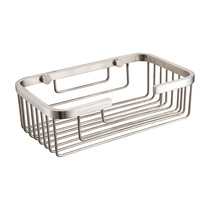 304 stainless steel bathroom shelve wall-mounted rectangular frame mesh basket toilet shelve Z602