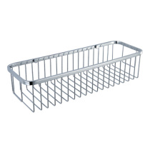 304 stainless steel bathroom shelve wall-mounted rectangular frame mesh basket toilet shelve Z805