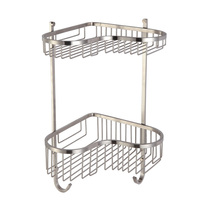 304 stainless steel bathroom shelve wall-mounted rectangular frame mesh basket toilet shelve Z814