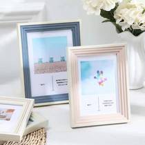 Contrast color Nordic modern simple creative 7-inch table children frame family portrait 6-inch wall wedding photo wall