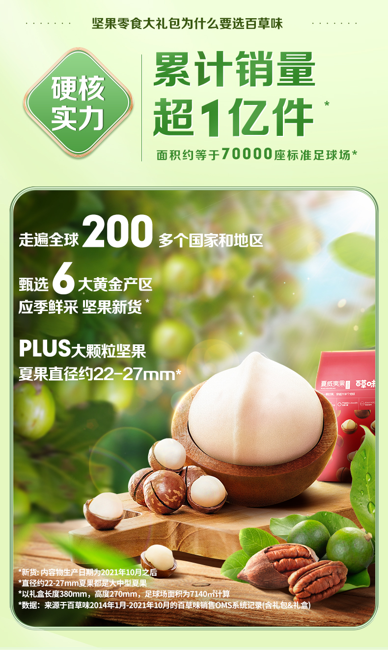 百草味 坚果零食大礼包 1600g足足3斤多啊 图3