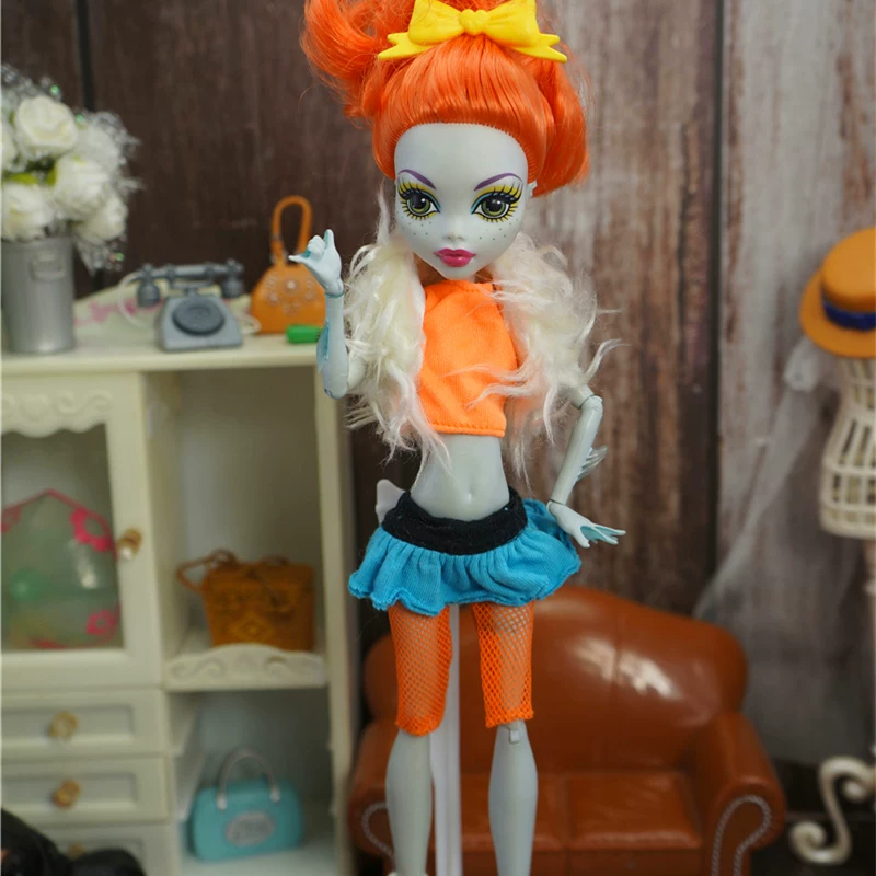 Манстер хай школьная кукла одежда, кэжуал одежда Monster High Monster Gausu вторая волна