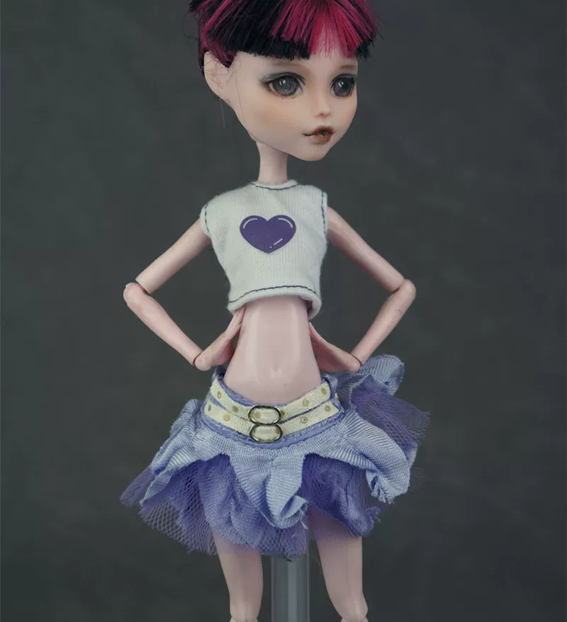 Манстер хай школьная кукла одежда, кэжуал одежда Monster High Monster Gausu вторая волна