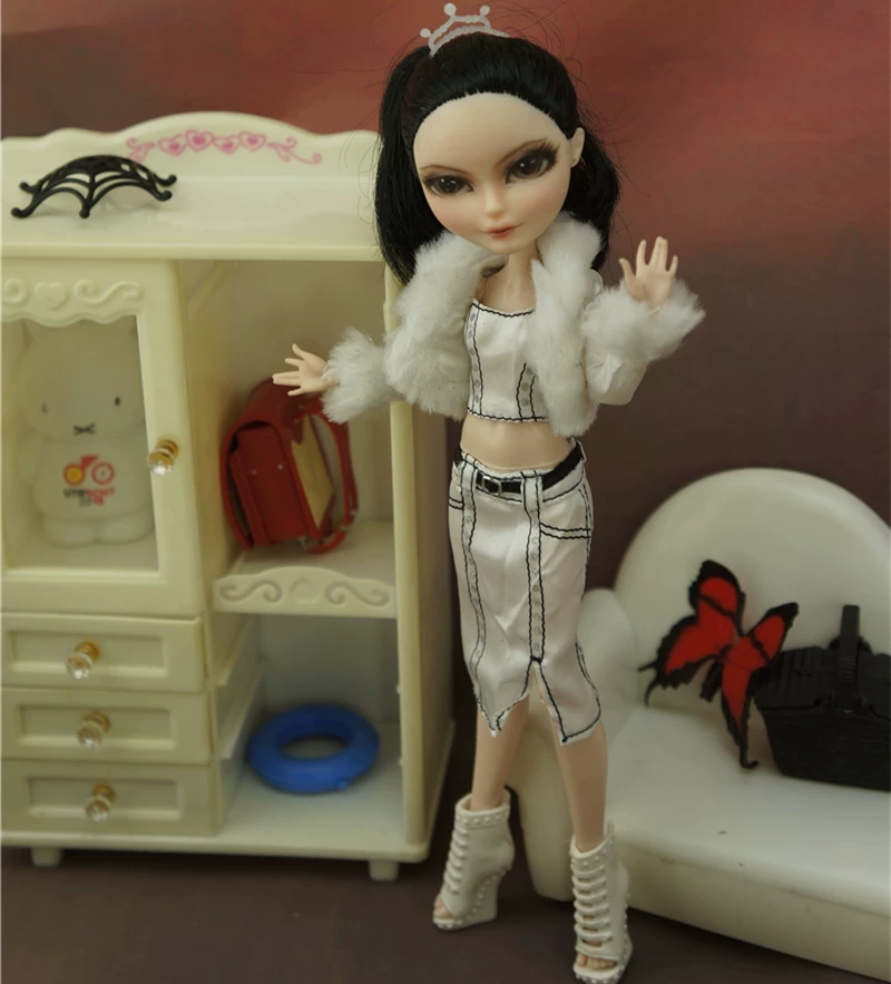 Манстер хай школьная кукла одежда, кэжуал одежда Monster High Monster Gausu вторая волна