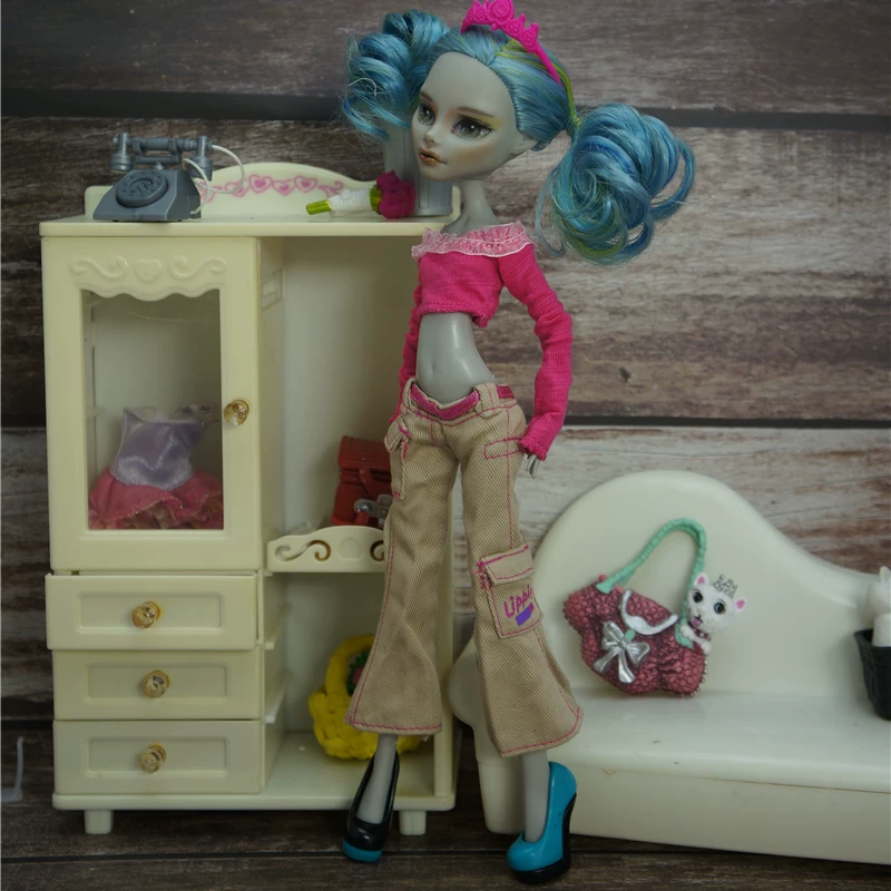 Манстер хай школьная кукла одежда, кэжуал одежда Monster High Monster Gausu вторая волна