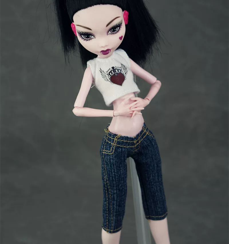 Манстер хай школьная кукла одежда, кэжуал одежда Monster High Monster Gausu вторая волна