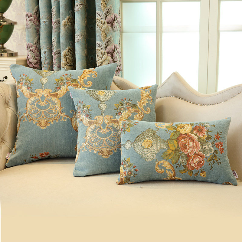 Scon Green Firework Style Cushion Holding Pillow Cover Without Core Cloth Art Square Sofa Hug Backrest Car Chair Leaning Back