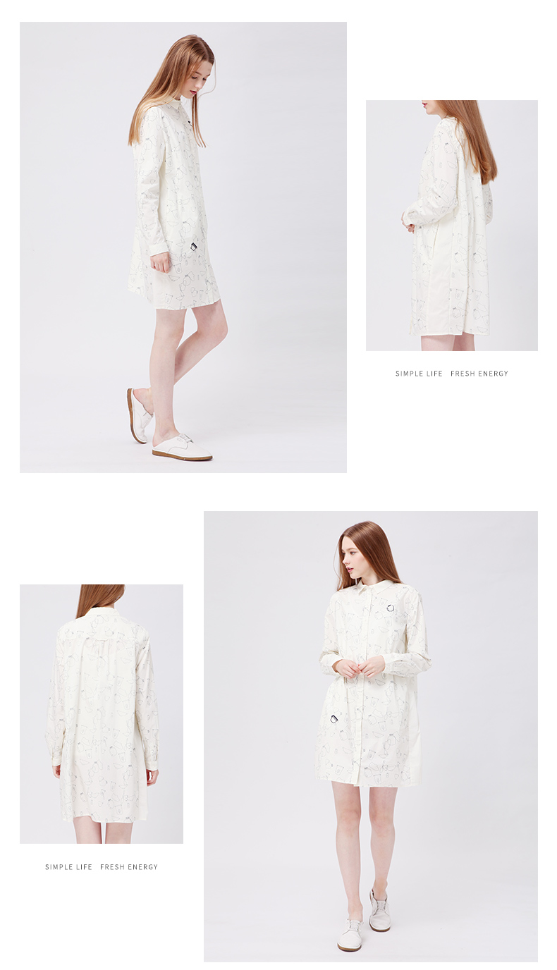 Gumu Xiyang GMXY của Phụ Nữ New Theme In Shirt Dress Phụ Nữ L265619