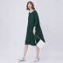 Gumu Xi Yang GMXY2018 phụ nữ mùa hè mới loose-leaf sọc linen dress new mát mẻ mát mẻ váy Sản phẩm HOT