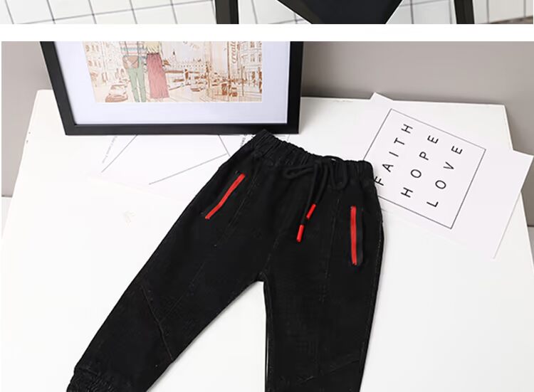 2018 quần bé trai mùa thu mới cho bé 3-4-5 tuổi mùa thu và quần mùa đông cho bé chân váy cashmere mỏng quần áo trẻ em hàn quốc