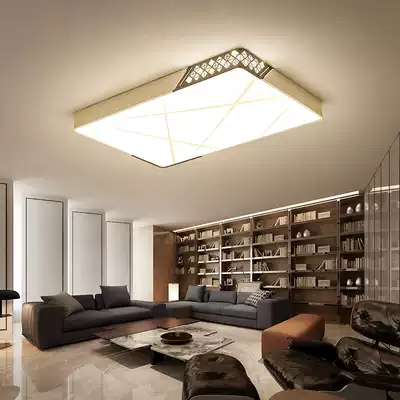 2021 new living room lamp simple modern atmosphere home high grade Nordic rectangular creative bedroom ceiling lamp