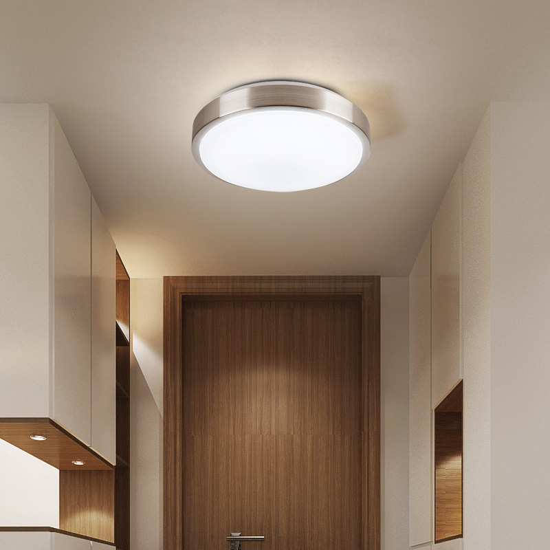 阳台灯led吸顶灯现代简约北欧圆形超亮过道书房厨房卫生间卧室灯