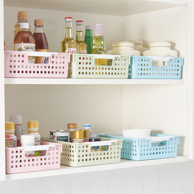 Finishing Containing Basket Plastic Bathroom kitchen Kitchen Makeup room Basket Tabletop Debris storage hamper Snack Containing box