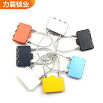 Mini wire rope password lock small micro small lock student cute children cartoon school bag lock multi-function