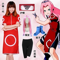 Naruto Sakura COS mùa xuân anh đào hoang dã cosplay thế hệ trang phục quần áo sườn xám đầy đủ phụ nữ - Cosplay trang phục cosplay