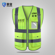 Đoàn áo phản quang áo vest quần áo công nhân vệ sinh giao thông quần áo huỳnh quang áo vest vàng cưỡi quần áo phản quang tùy chỉnh áo lớp phản quang
