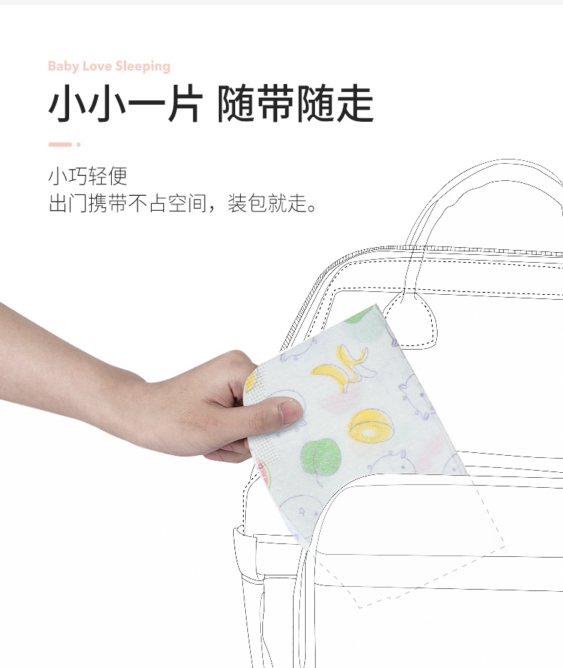 良良 一次性宝宝吃饭围兜 20片 图3
