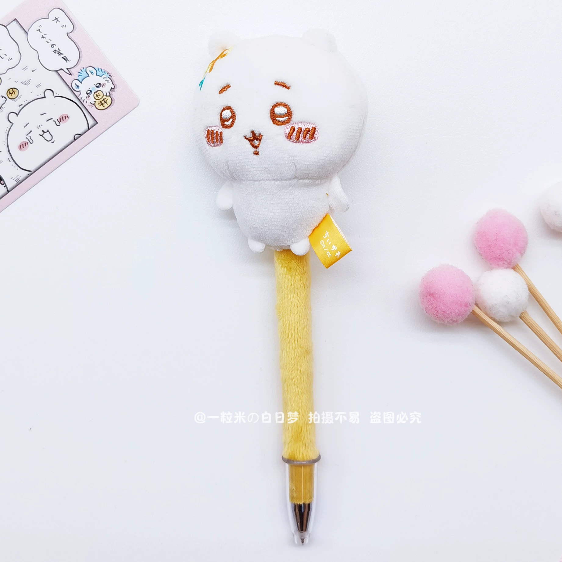 Плюш-ручка Chiikawa Japan Limited, ручка с мягкой фигуркой и мини-канцелярией