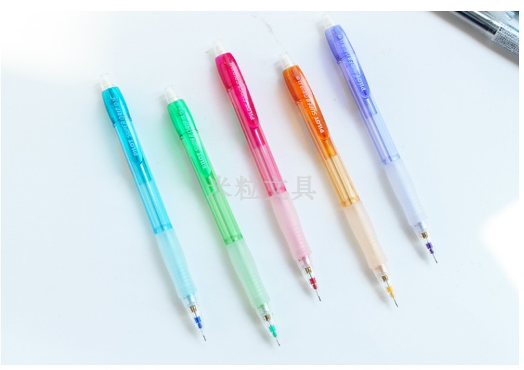 Japan Baile Mechanical Pencil 0 5 Small Fresh Jelly Color Transparent Pencil H-185N Student Activity Pencil